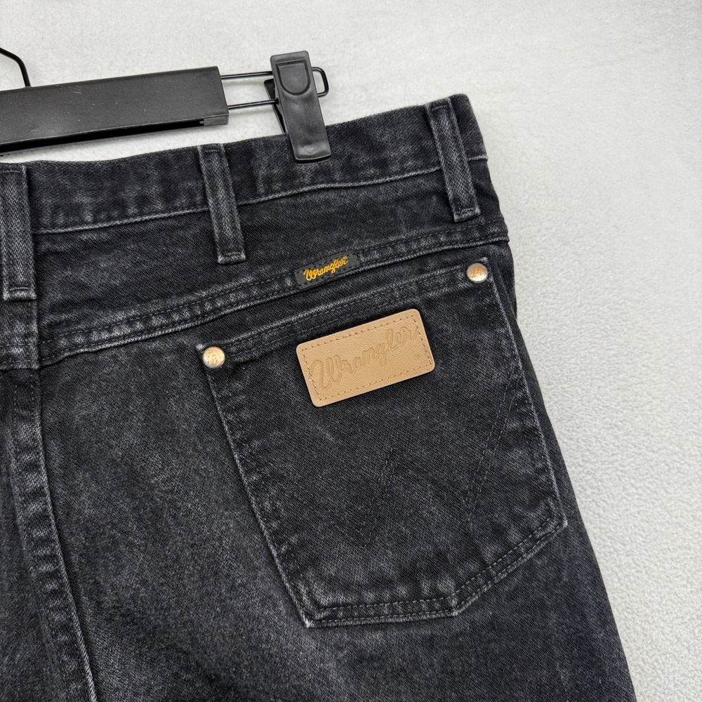 Vintage Wrangler Jeans Mens 36x30 Black 936 Cowboy Cut Denim Western Rodeo y2k